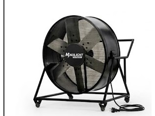 Minulight Exaustor Axial com Carrinho Trifásico 80 cm 6 Pólos