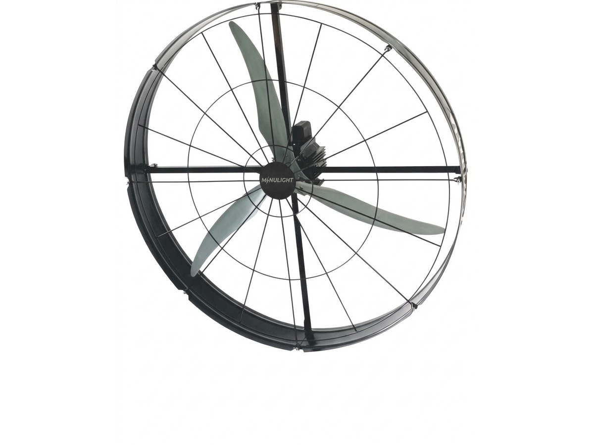 Minulight Ventilador de Teto Industrial 100 cm Trifásico 220/380V